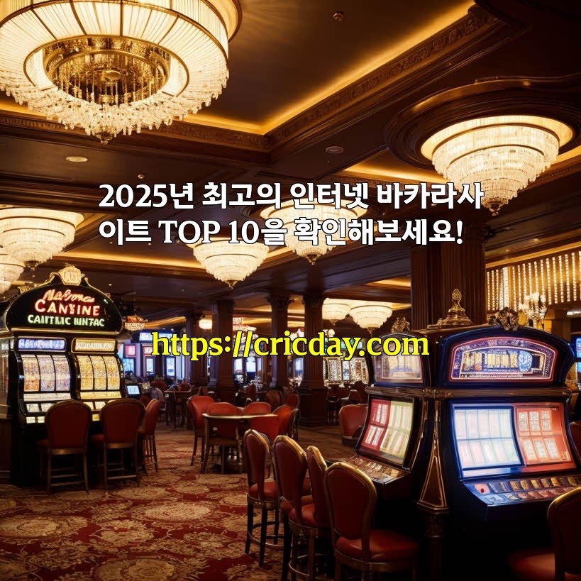 2025년 최고의 인터넷 바카라사이트 TOP 10을 확인해보세요!