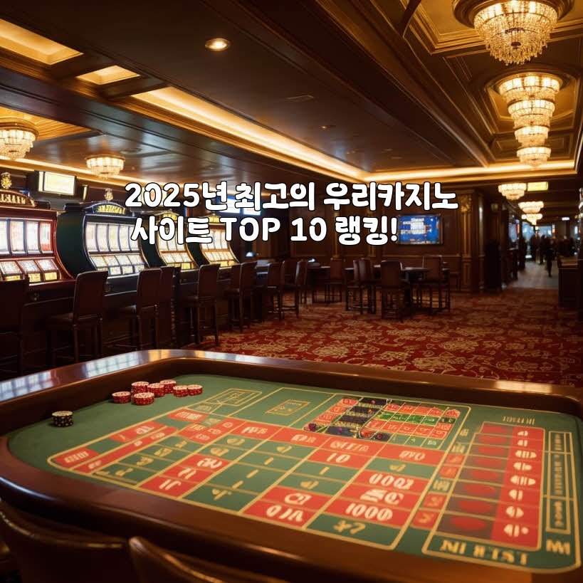 2025년 최고의 우리카지노 사이트 TOP 10 랭킹!